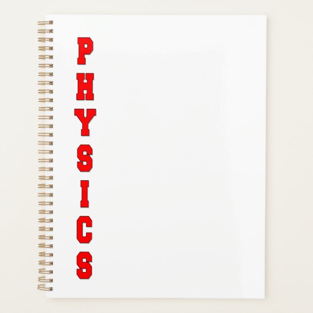 Physics Planner (Front)