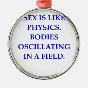 PHYSICS.png Metal Ornament