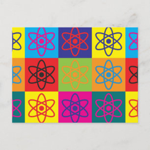 Physics Pop Art Postcard