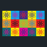 Physics Pop Art Poster<br><div class="desc">Physics Pop Art. If Physics is your hobby,  occupation,  or obsession,  show it with great Physics t-shirts,  mugs,  stickers,  and more.  They're also great gifts for other Physics fans!</div>