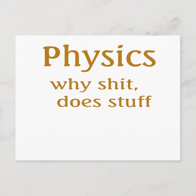 physics postcard (Front)