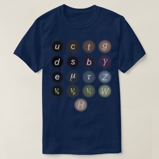 Physics Standard Model T-Shirt (Design Front)