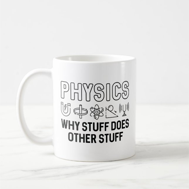 Physics Stuff Coffee Mug (Left)