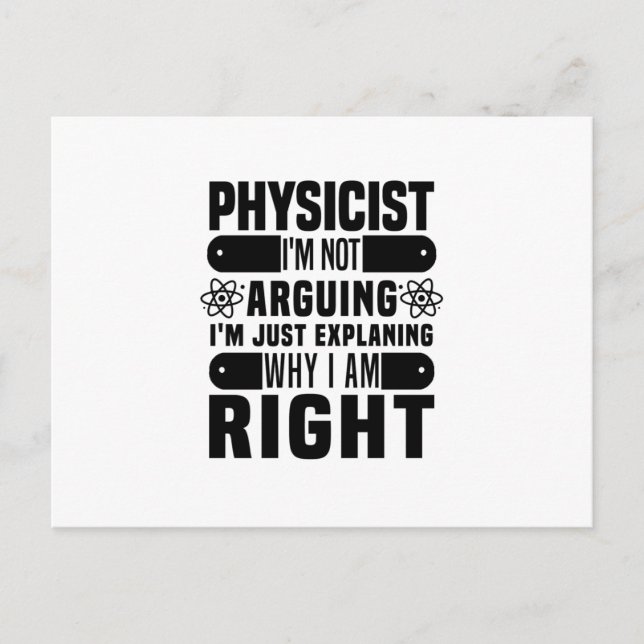 Physics Teacher | Physicist Science School Gifts Postcard (Front)
