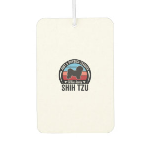 Physics Teacher Shih Tzu Vintage Dog Shirt Design_ Air Freshener