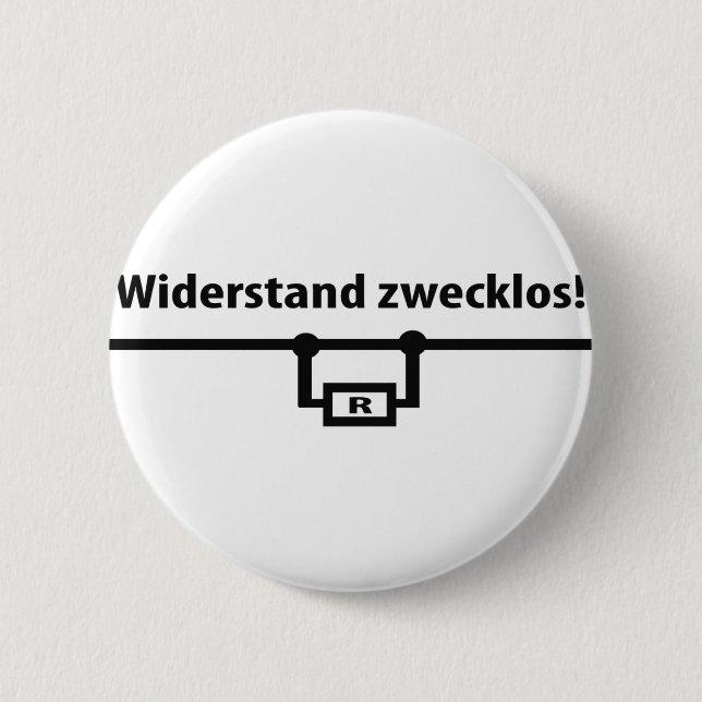 Physik Widerstand zwecklos icon 2 Inch Round Button (Front)