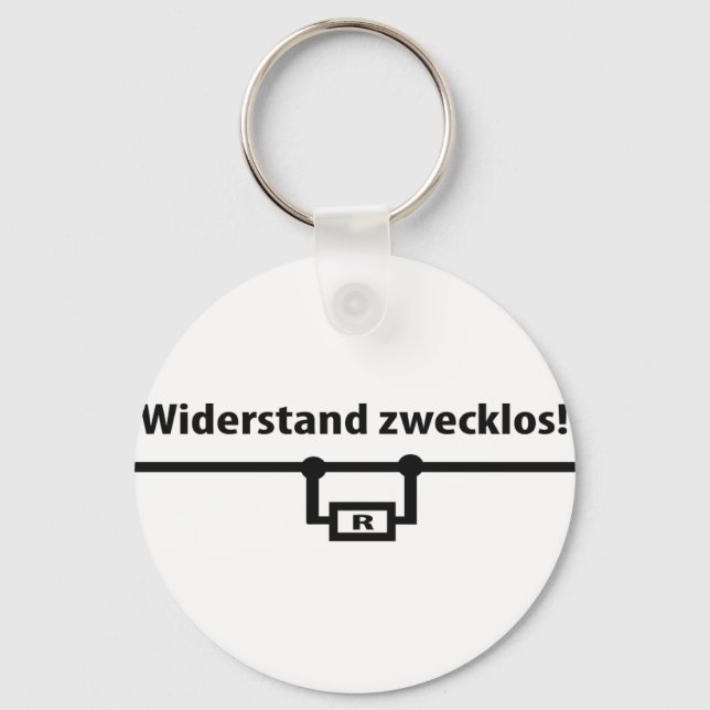 Physik Widerstand zwecklos icon Keychain (Front)