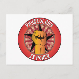 Physiology Is Power Postcard