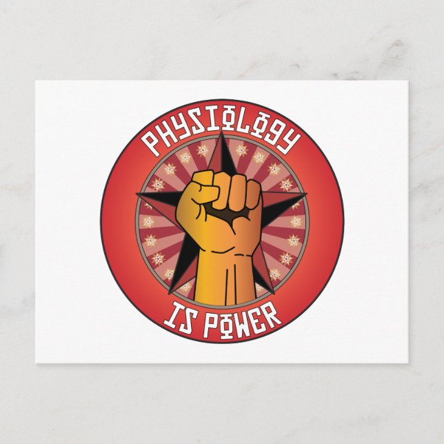 Physiology Is Power Postcard (Front)