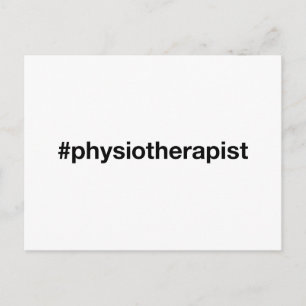 PHYSIOTHERAPIST Hashtag Postcard