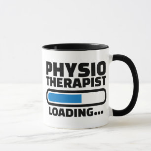 Physiotherapist loading mug