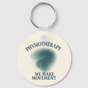Physiotherapy We Make Movement – Modern Art Keychain