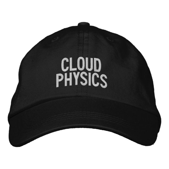 "Physique du nuage" Casquette brodé (Devant)