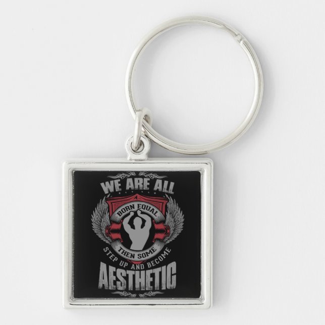 Physique Motivation - Aesthetics - Step Up - Zyzz Keychain (Front)