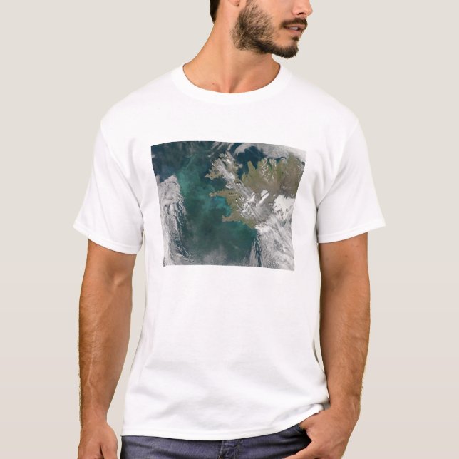 Phytoplankton bloom in the North Atlantic Ocean T-Shirt (Front)