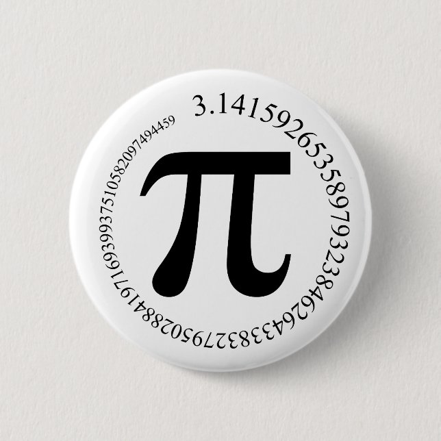 Pi (π) Day 2 Inch Round Button (Front)
