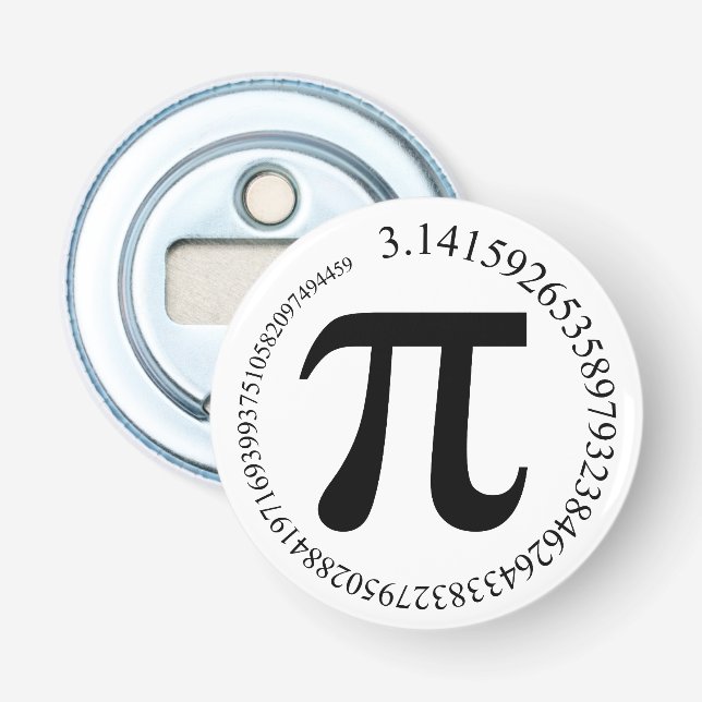 Pi (π) Day Bottle Opener (Front)