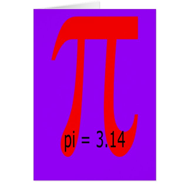 pi = 3 14159 265 (Devant)