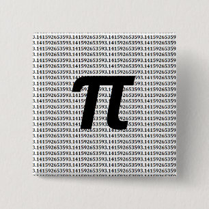 Pi: 3.14 Math Geek 2 Inch Square Button