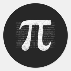 Pi 3.14 Pi Happy Pi Day Math Classic Round Sticker