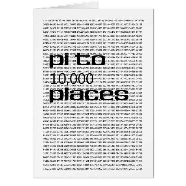 Pi à 10000 endroits (Devant)