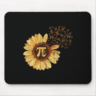 Pi Apparel Pi Day Sunflower Attire Math Funny Gift Mouse Pad