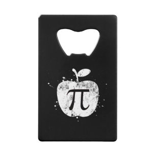 Pi  Apple Pie Funny Credit Card Bottle Opener