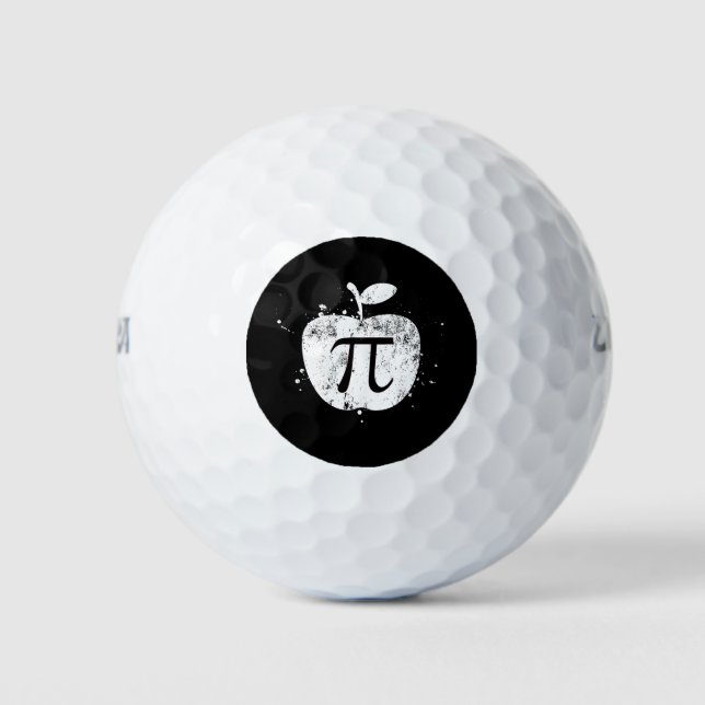 Pi Apple Pie Funny Golf Balls (Front)
