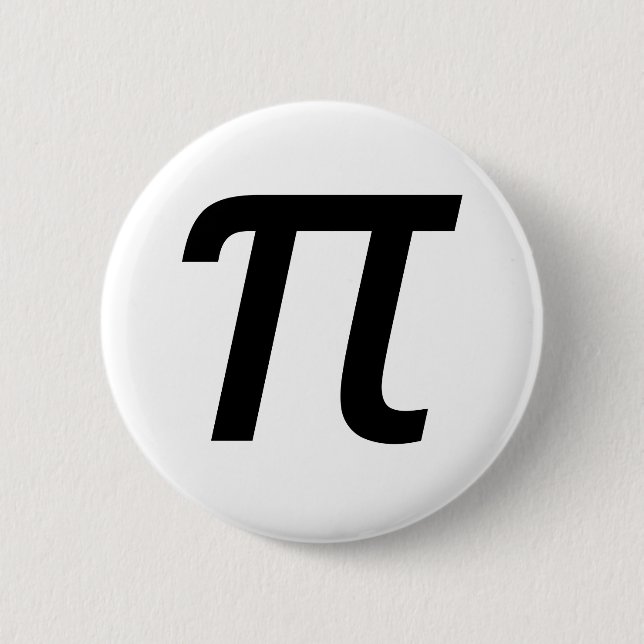 Pi Badge 2 Inch Round Button (Front)