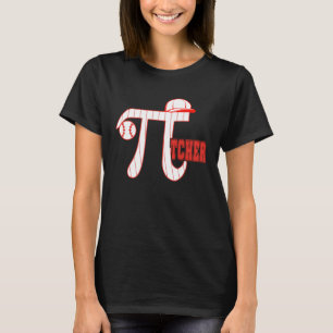 Pi  Baseball Pitcher  3 14 Pi Day Math Science & S T-Shirt