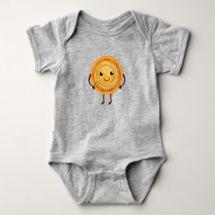 Pi, Cartoon Pie Baby Bodysuit