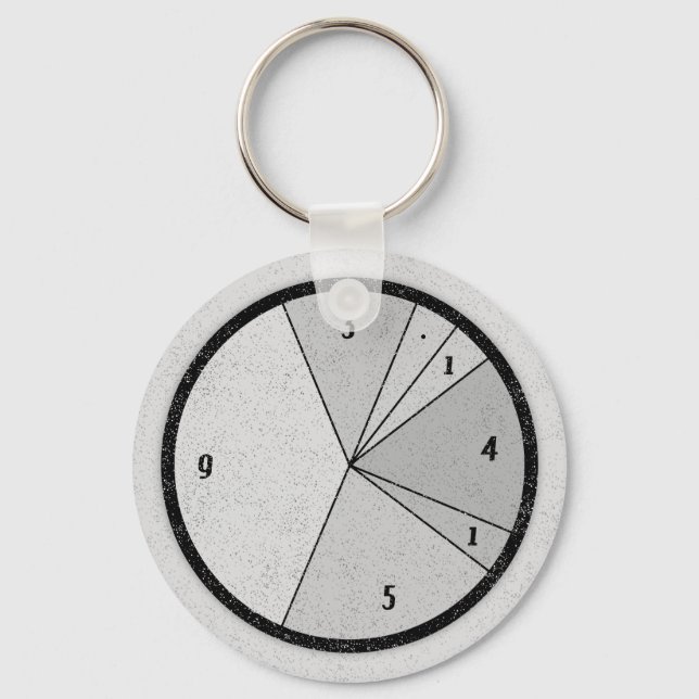 PI Chart Keychain (Front)