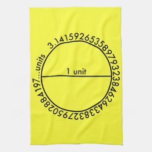 Pi Circle Kitchen Towel