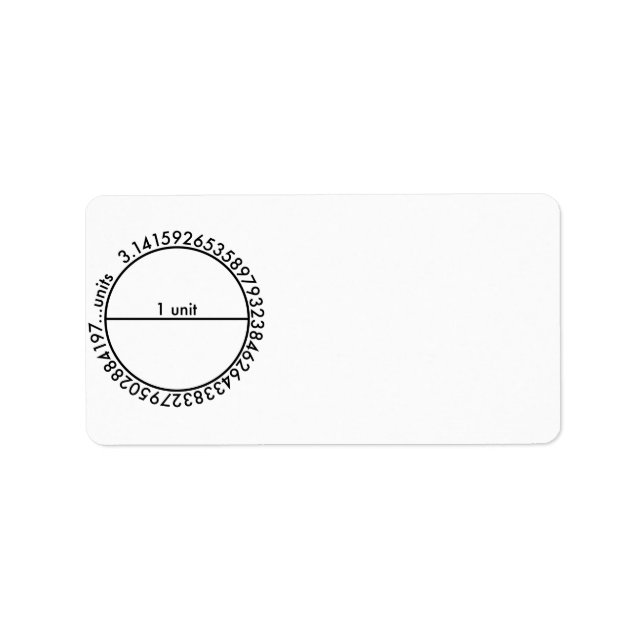 Pi Circle Label (Front)