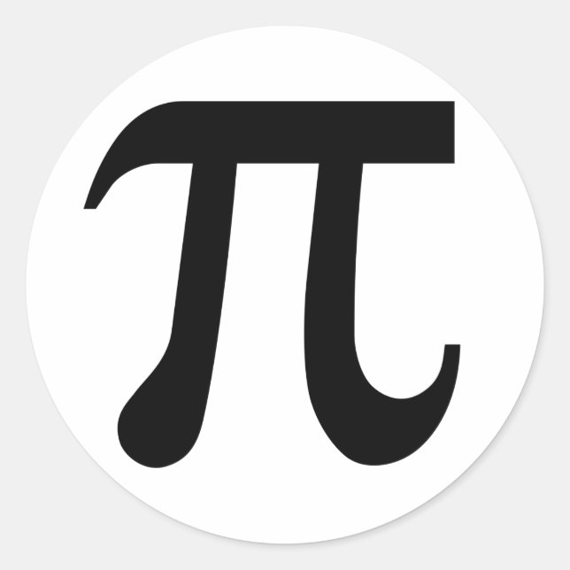 Pi Classic Round Sticker (Front)