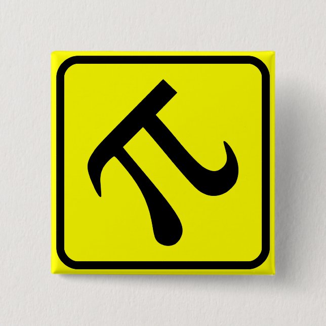 Pi Crossing Zone 2 Inch Square Button (Front)