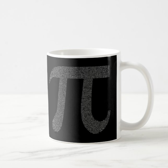 "Pi" Cup/Mug Black Coffee Mug (Right)
