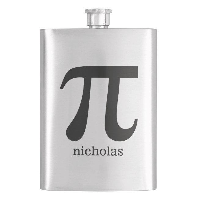 Pi custom monogram flask (Front)