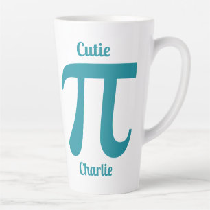 Pi / Cutie Pi custom text Latte Mug