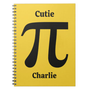 Pi / Cutie Pie custom name Notebook