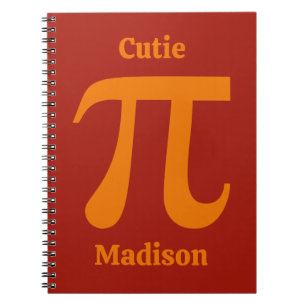 Pi / Cutie Pie custom name Notebook