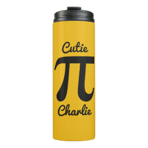 Pi / Cutie Pie custom text & colour tumbler