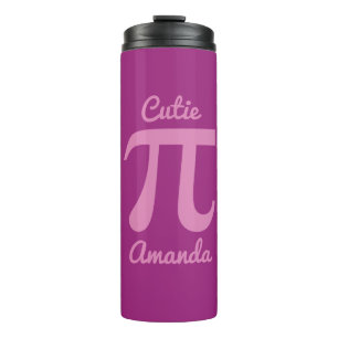 Pi / Cutie Pie custom text & colour tumbler