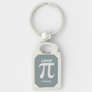 Pi / Cutie Pie custom text key chain