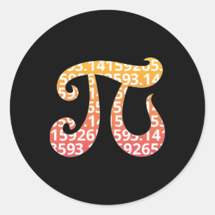 Pi Day 1 Classic Round Sticker