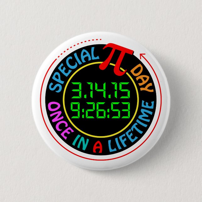 Pi Day 2015 2 Inch Round Button (Front)
