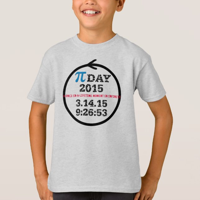 Pi Day 2015 (kids tshirt M) (Front)