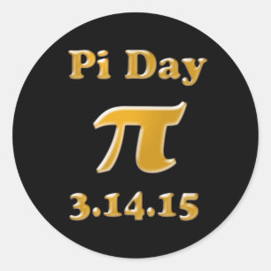 Pi Day 2015 Round Sticker