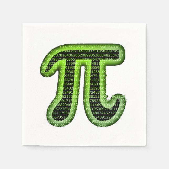 Pi Day 2016 Napkin (Front)