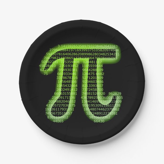 Pi Day 2016 Paper Plate (Front)
